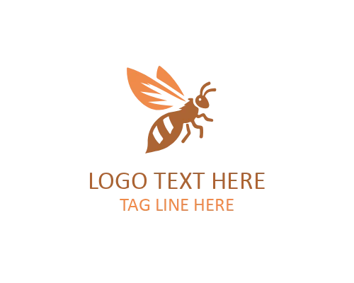 Golden Organic Bee Brand Logo