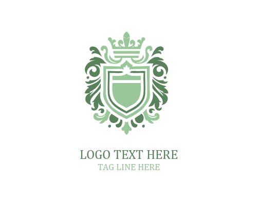 Golden Royal Shield Logo