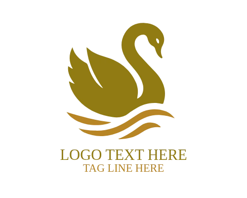  Golden Swan Luxury Logo