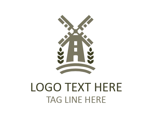 Golden Wheat Flour Mill Logo
