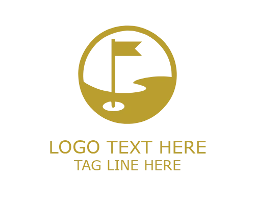 Golf Course Emblem Logo for Sports and Club Branding