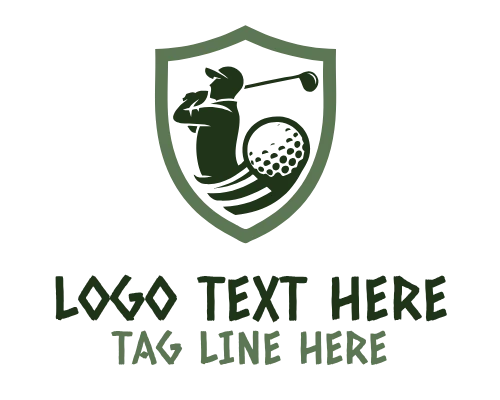 Golf man Logo