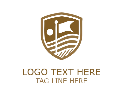 Golf Player Silhouette Logo for Sports and Club Branding