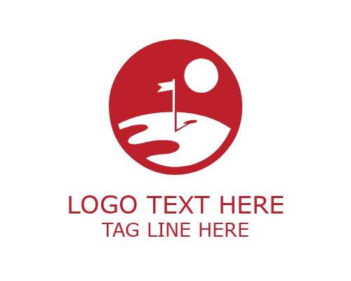 Golf Sports Emblem Logo for Club and Tournament Branding