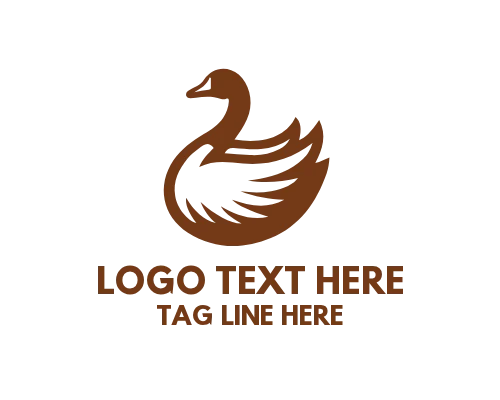 Goose Flying Sky Logo
