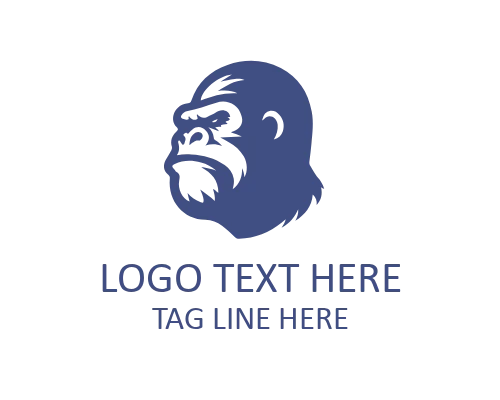 Gorilla Jungle Symbol Logo