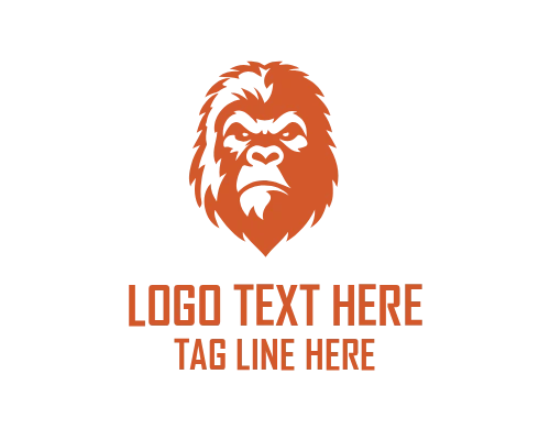 Gorilla Power Face Logo