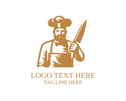 Gourmet Butcher Logo for Premium Meat Shops and Food Branding