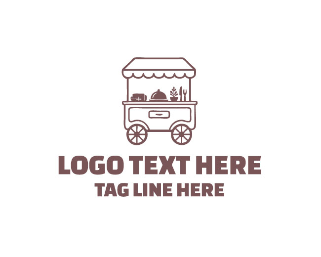 Gourmet Cart Wheel Logo