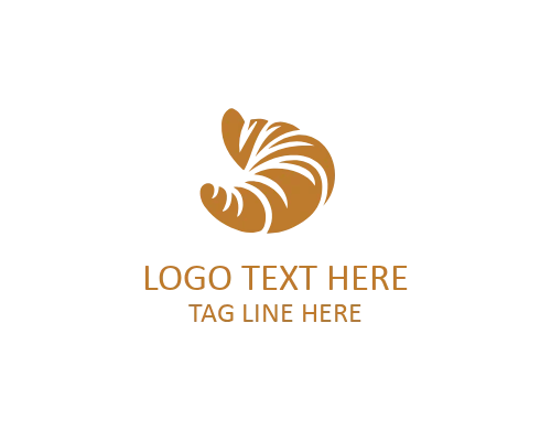 Gourmet Croissant Icon Logo