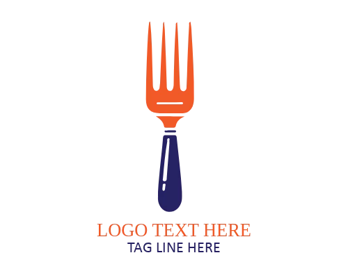Gourmet Food Fork Brand Logo