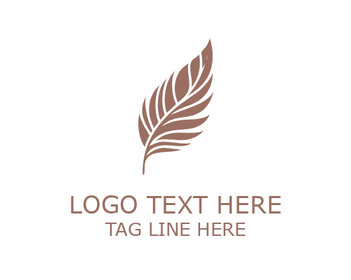Grace Minimalist Feather Logo for Beauty and Luxury Branding