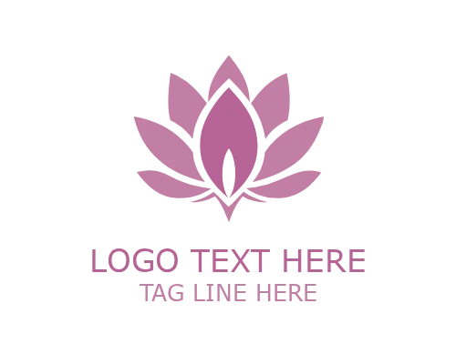 Graceful Lotus Floral Logo for Feminine Beauty Branding