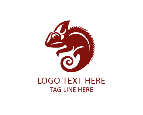  Gradient Chameleon Flat Logo for Modern Visual Brands