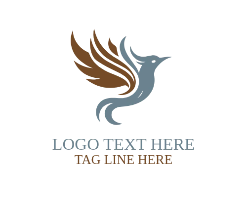 Gradient Flame Bird Logo for Digital Branding and Modern Identity