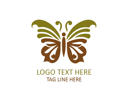  Gradient Outline Butterfly Logo