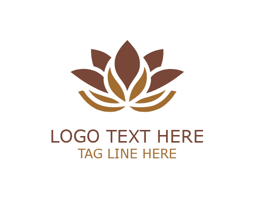 Grand Lotus Floral Logo for Premium Spa and Beauty Branding