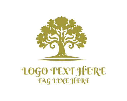 Grand Oak Tree Logo