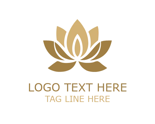 Grand Outline Lotus Floral Logo for Premium Beauty Branding