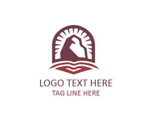 Granite Flat Stone Logo for Construction and Architecture Brands