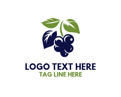 Grape Fruit Logo for Fresh Produce Branding