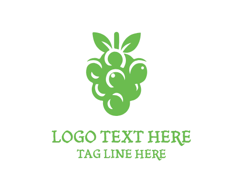 Grape Fruit Logo for Tropical Produce Brands