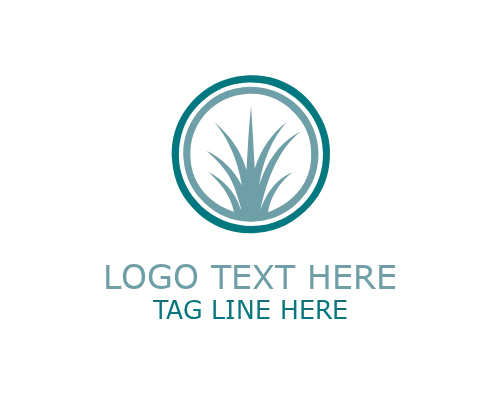 Grass Nature Mark Logo