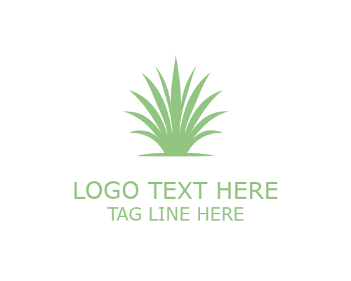 Green Blade Abstract Logo