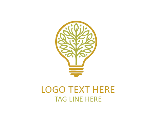 Green Bulb Energy Logo for Renewable Power and Eco Branding