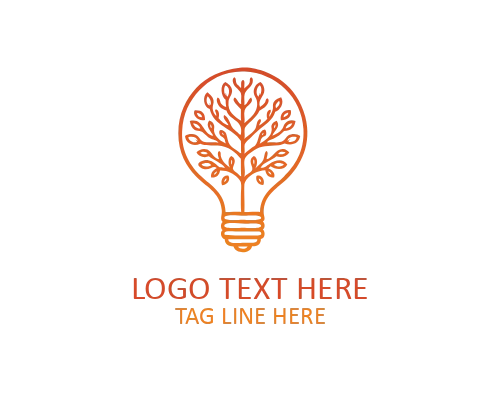 Green Bulb Light Logo for Smart Energy and Innovation Branding