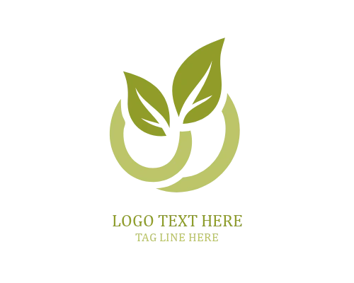Green Care Leaf Logo