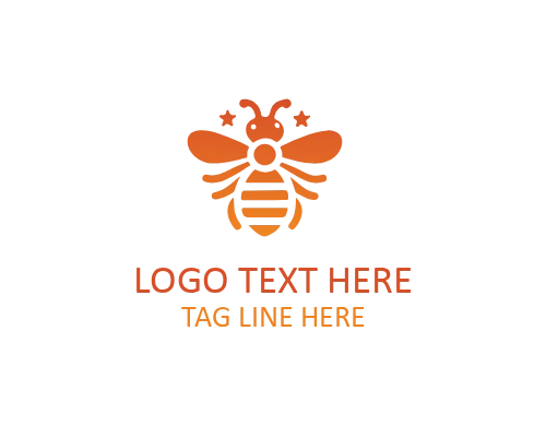 Green Eco Bee Brand Logo