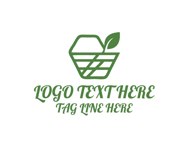 Green Garden Basket Logo