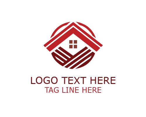 Green Home Abstract Roofing Logo for Sustainable Housing Branding