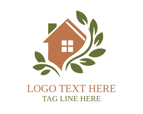 Green Home Landscape Logo