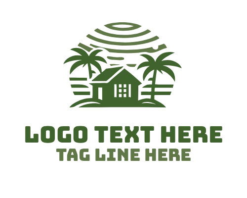 Green Hut Logo Design