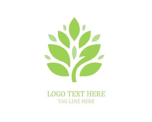 Green Identity Leaf Logo