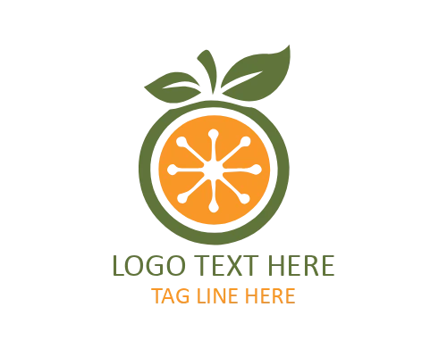 Green Market Fruit Logo Design for Natural Branding