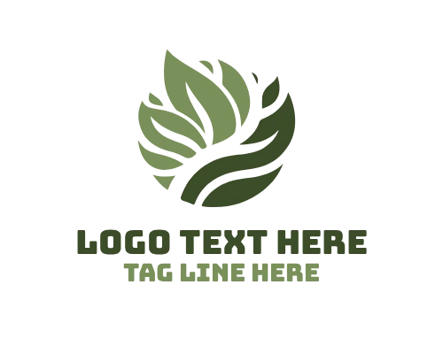 Green Natural Leaf Eco Logo