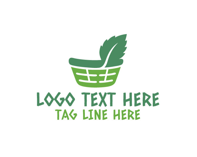 Green Nature Basket Logo