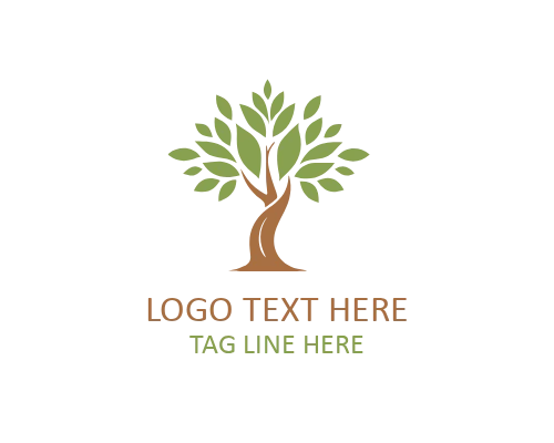 Green Nature Tree Logo