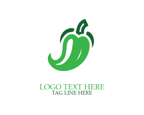 Green Pepper Fresh Logo logo template preview