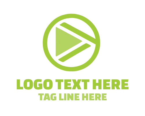 Green Play Button Logo