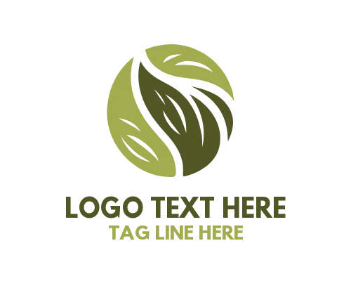 Green Sprout Leaf Logo