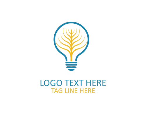 Green Tech Bulb Logo for Innovation and Sustainable Technology Branding