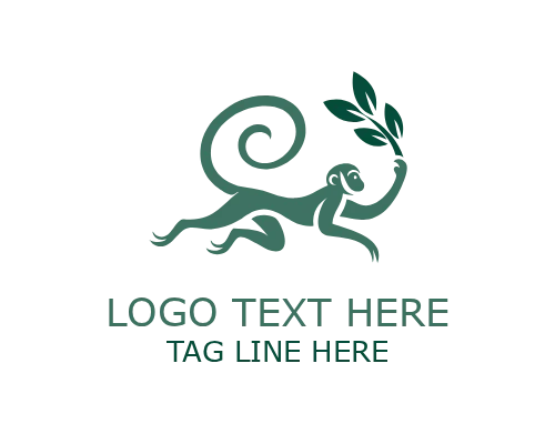  GreenWhirl Leaf Monkey Logo