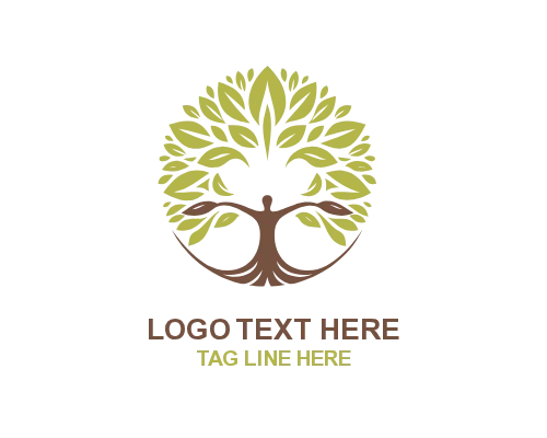 Growth Human Tree Logo