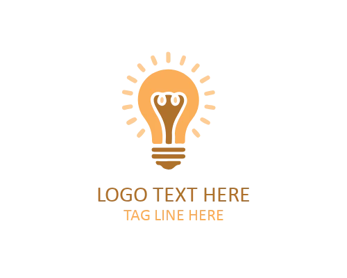 Growth Idea Bulb Logo