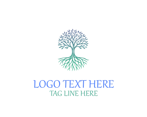  Growth Path Tree Roots Logo