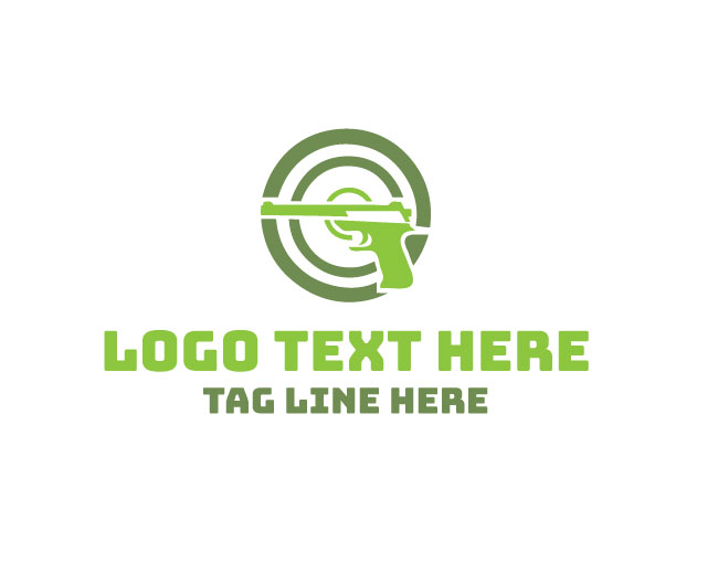 Gun Target Symbol Logo